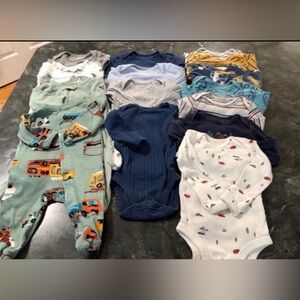 Carter’s baby boy onesies and rompers bundle